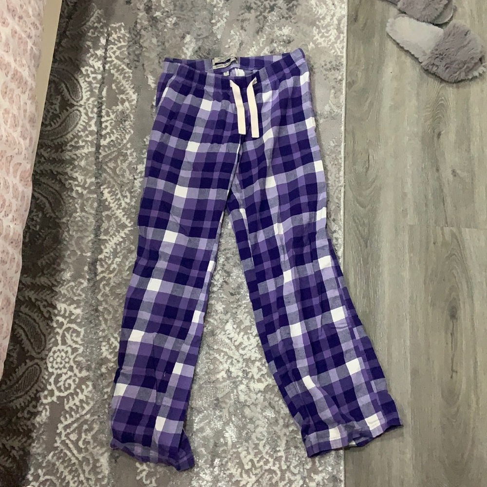 Purple paid pyjama pants